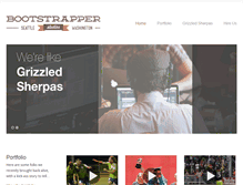 Tablet Screenshot of bootstrapperstudios.com